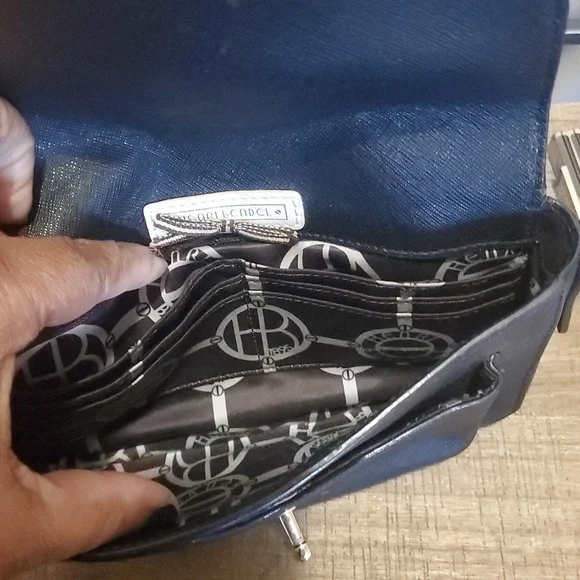 Henri Bendel Black Crossbody Bag with Gold Chain - Picture 8 of 14